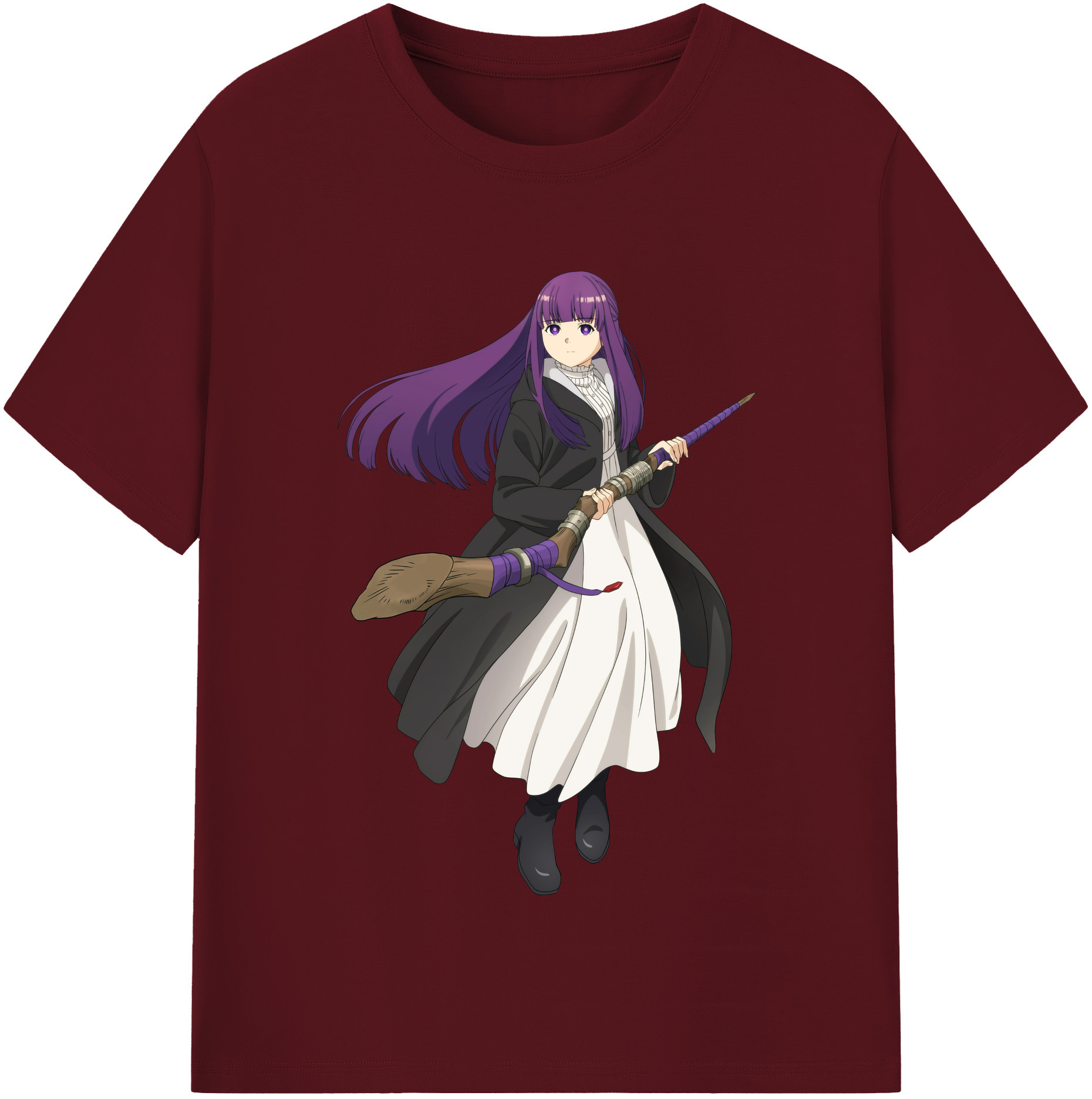 （画像用） 葬送のフリーレン Frieren 綿100％半袖Tシャツ（フロントプリント）